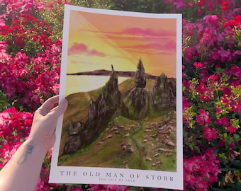 Old Man of Storr Sunset Print: Isle of Skye, Scottish Highlands