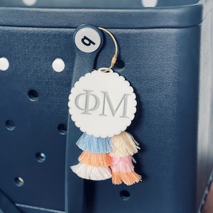 Étiquette de sac avec nom de sororité| porte-clés vie grecque | Bijou de sac vie à la grecque | Porte-clés sororité | vie grecque | Cadeau sororité | Nouveau don