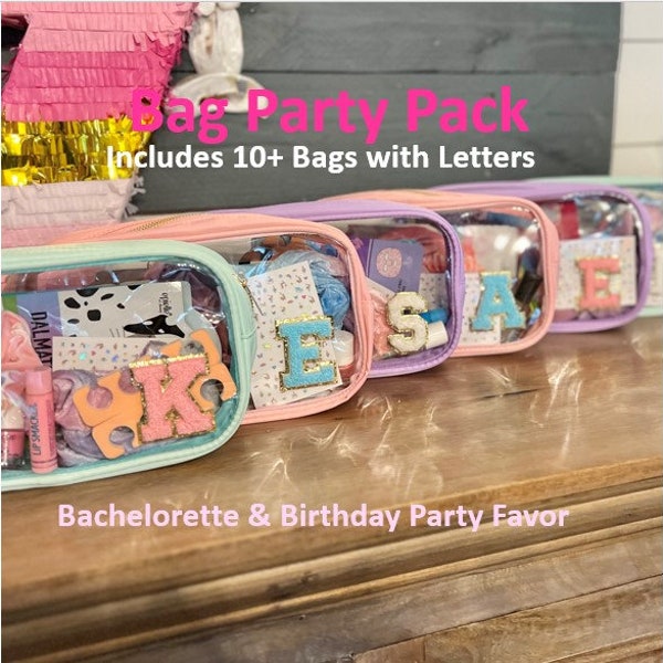 PARTY FAVOR BAG Multipack |  Bachelorette Bags | Bridal Party Bags | Girls Birthday Party Favors | Tween Party Favor | Kids Birthday Party