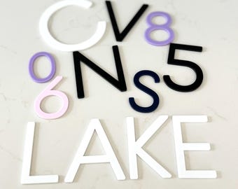 Custom Acrylic Letters For Signs | 3D Letters | Custom Acrylic Words | 3D Words | 3D Letters for Wall | 1-12 Inch Letters | Acrylic Numbers