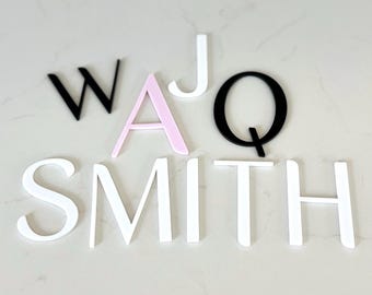 Custom Acrylic Letters For Signs | Letters for Wedding Signs | Acrylic Numbers for Address Signs | Letters for Cake | Wall Art Lettering