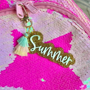 Custom Name Keychain | Kids Name Keychain | Acrylic Name Tag | Personalized Keychain | Backpack Tag | Lunchbox Tag | Custom Bag Tag