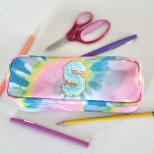 Personalized Pencil Case | Makeup pouch with Initials | Monogram Travel bag | Back 2 School Crayon Bag | Travel Makeup Case | Small Toiletry