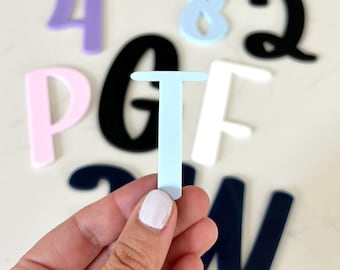 Custom Acrylic Letters For Signs | Letters for Wedding Signs | Acrylic Numbers for Address Signs | Letters for Cake | Wall Art Words