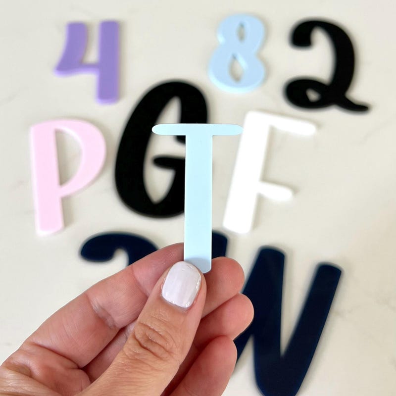 Acrylic Letters - Etsy