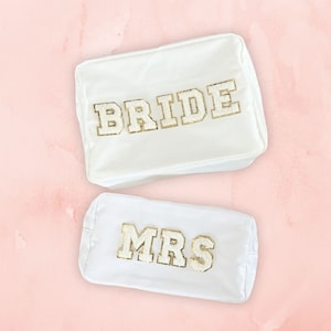 Bridal Bag | Mrs Bag | Wedding Bag | Cosmetic Bag | Make Up Bag | Nylon Bag | Brides Bag | Travel Bag | Bachelorette | Pouches & Coin Purses