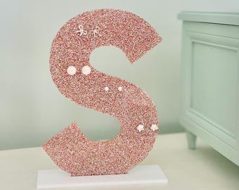 Earring Holder | Jewelry Organizer Stand | Kids Easter Gift | Girls Birthday Gift | Jewelry Box | Initial Earring Organizer |Jewelry Display