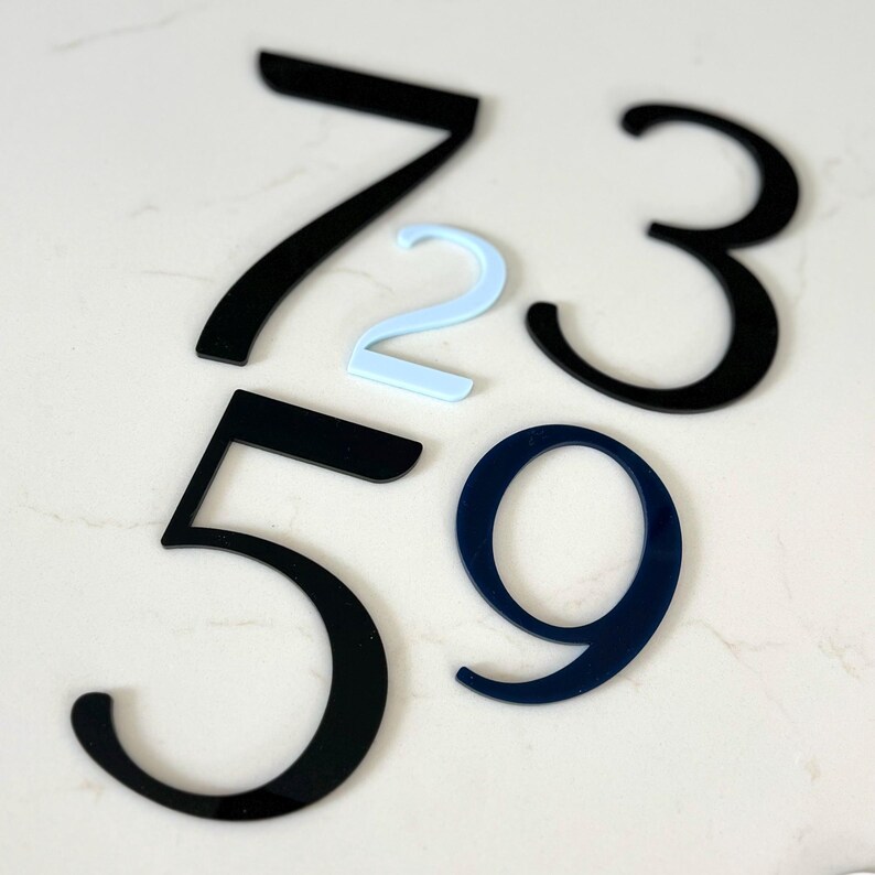 Acrylic Number Insert Custom Acrylic Letters for Signs | Letters for Wedding Signs | Acrylic ...