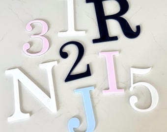 Custom Acrylic Letters For Signs | Letters for Wedding Signs | Acrylic Numbers for Address Signs | Letters for Cake | Wall Art Lettering