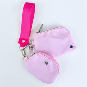 Monedero y tarjetero dobles de pulsera / Pareja perfecta / Billetera minimalista / Billetera de viaje / Billetera de muñeca Dupe de LuLu / Estuche de muñeca / Regalo de Pascua