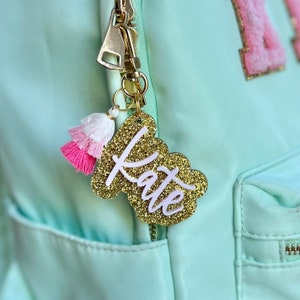 Acrylic Name Keychain | Custom Acrylic Keychain | Acrylic Name Tag | Personalized Keychain | Backpack Tag | Lunchbox Tag | Tassel Keychain