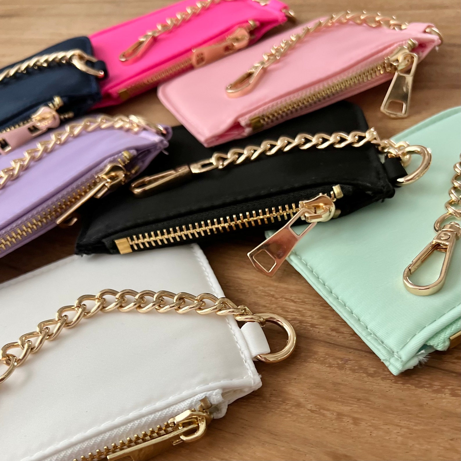 Initial Keychain Wallet With Chenille Letter Patch DIY Dupe Etsy