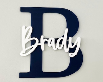 Name Sign | Kids Room Name Sign | Initial Sign| Name Wall Art |  Child Name Sign | Baby Name Sign | Nursery Name Sign