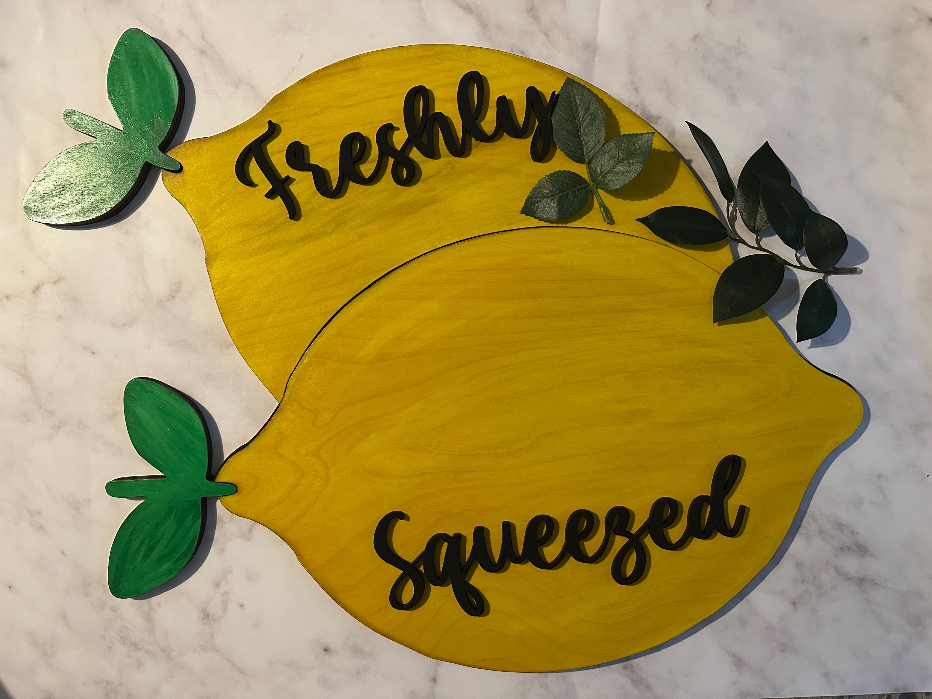 Lemon Sign Template - Etsy