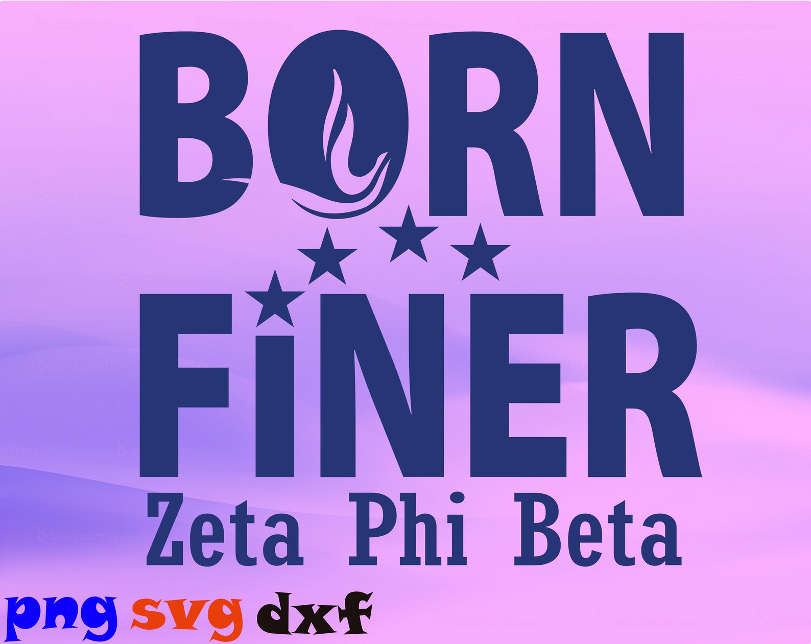 Born Finer Zeta Phi Beta SVG Quotes LogoFiner Womanhood | Etsy