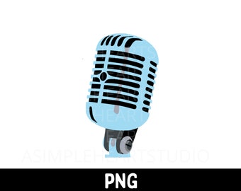 microphone png | instant download | clip art | cricut | silhouette