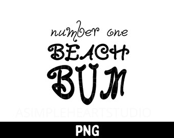 black number one beach bum png