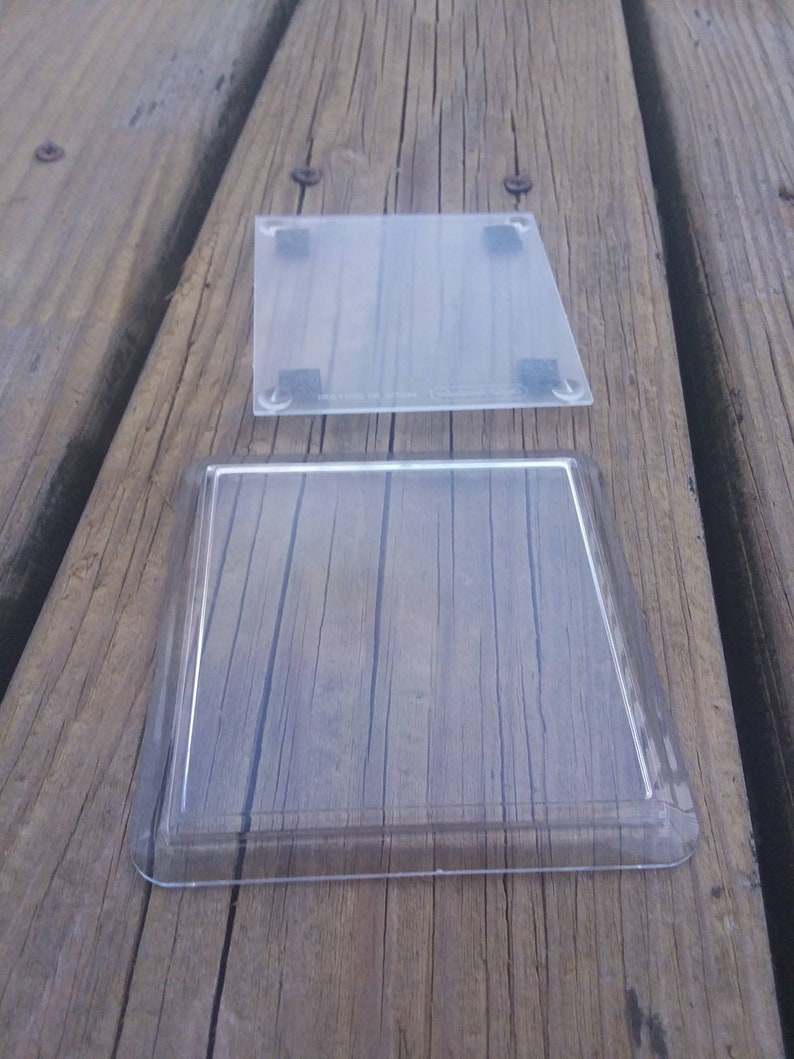 Clear Blank Acrylic Square Coaster for Cross Stitch or Photos Visual