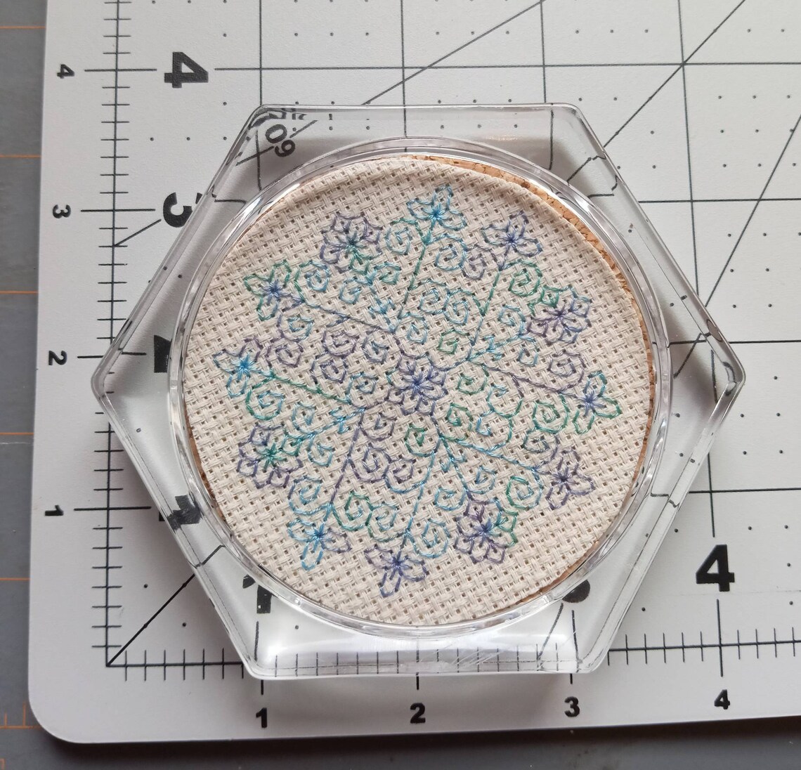 Clear Blank Acrylic Hexagon Coaster for Cross Stitch Etsy