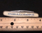 Vintage 2 blade Jack Knife Pocket Knife Pen Knife Colonial USA 1970s Serpentine Handle Advertisement