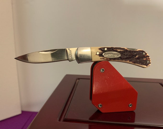 Vintage Maxim Single Blade Lock Back Pocket Knife Etsy