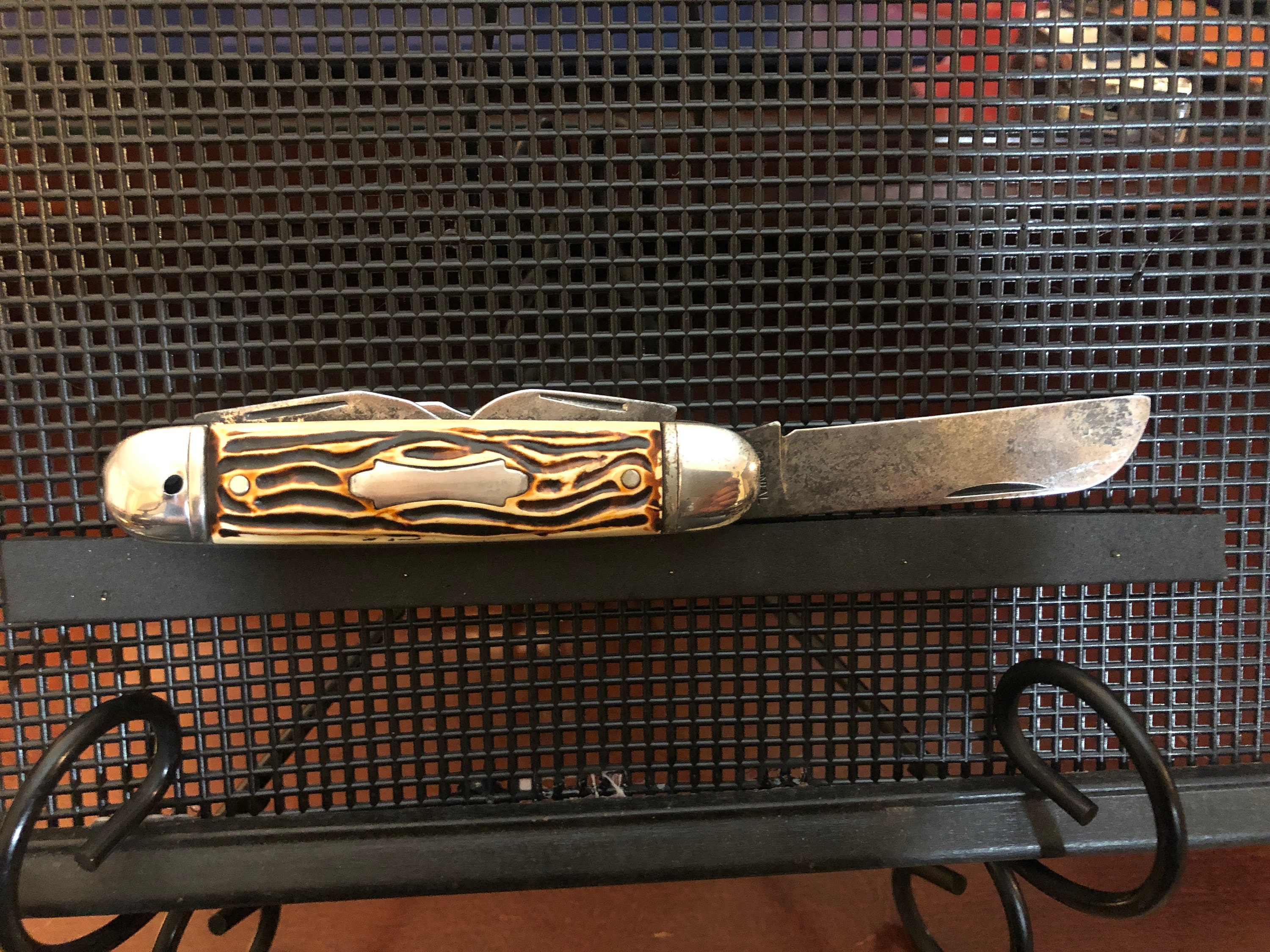 Antique Pocket Knife Vintage pocket knife 4 blade Colonial Etsy