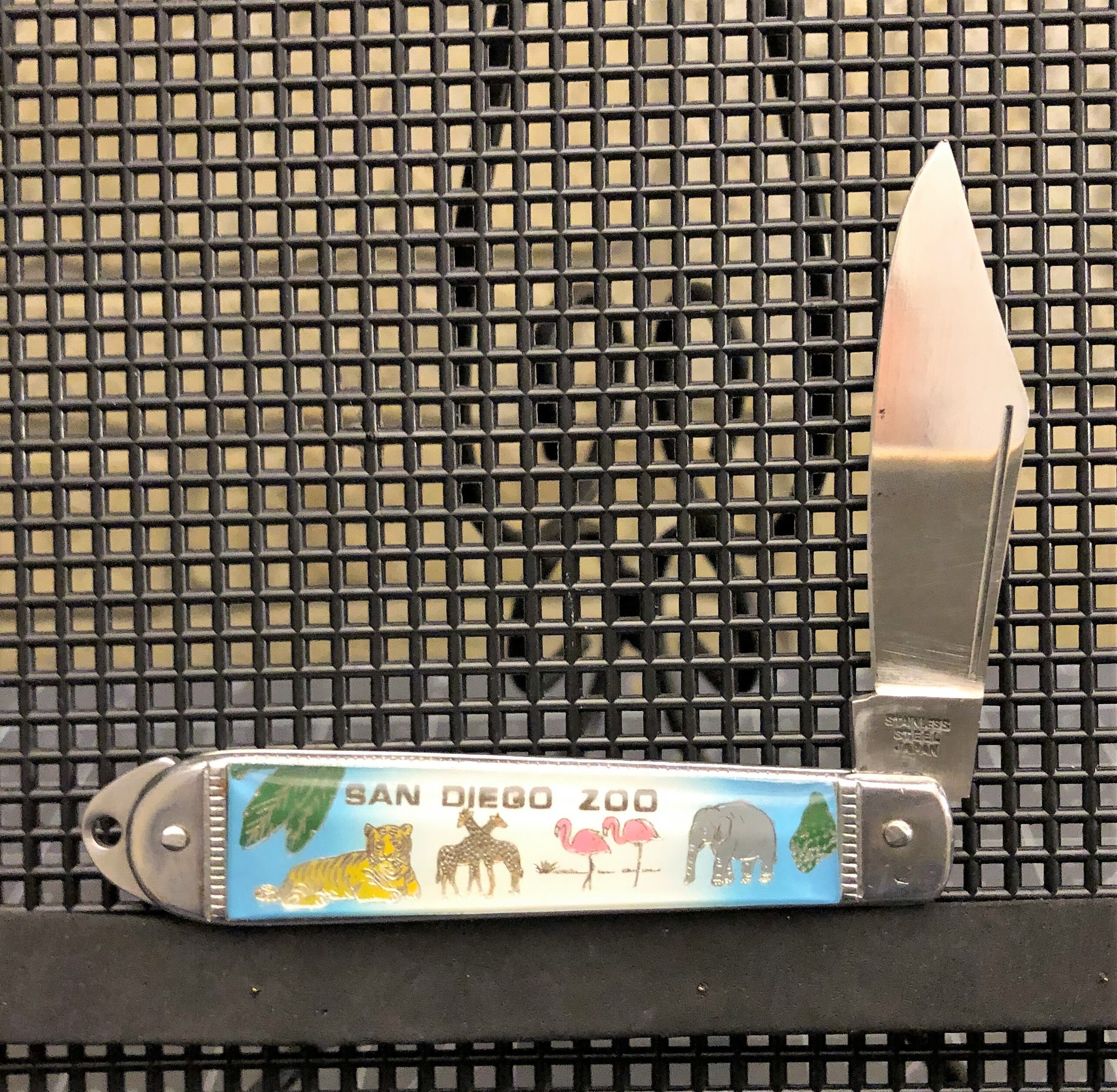 Antique Pocket Knife San Diego Zoo Souvenir Pocket Knife Japan Etsy