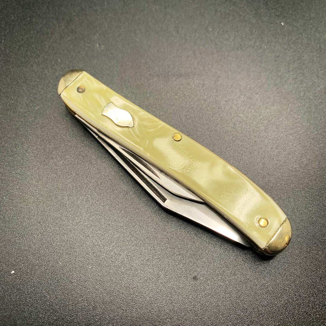 Imperial 2 Blade Jackknife Pocket Knife With Brass Liners and Etsy
