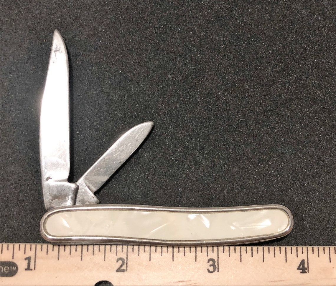 Vintage 2 Blade Jack Knife Pocket Knife Pen Knife Colonial USA Etsy