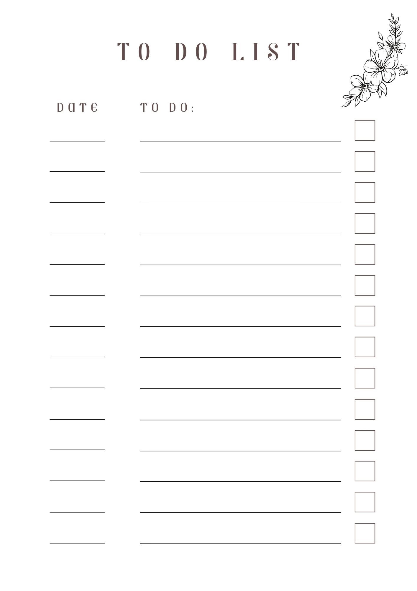 simple to do list printable editable daily tasks etsy