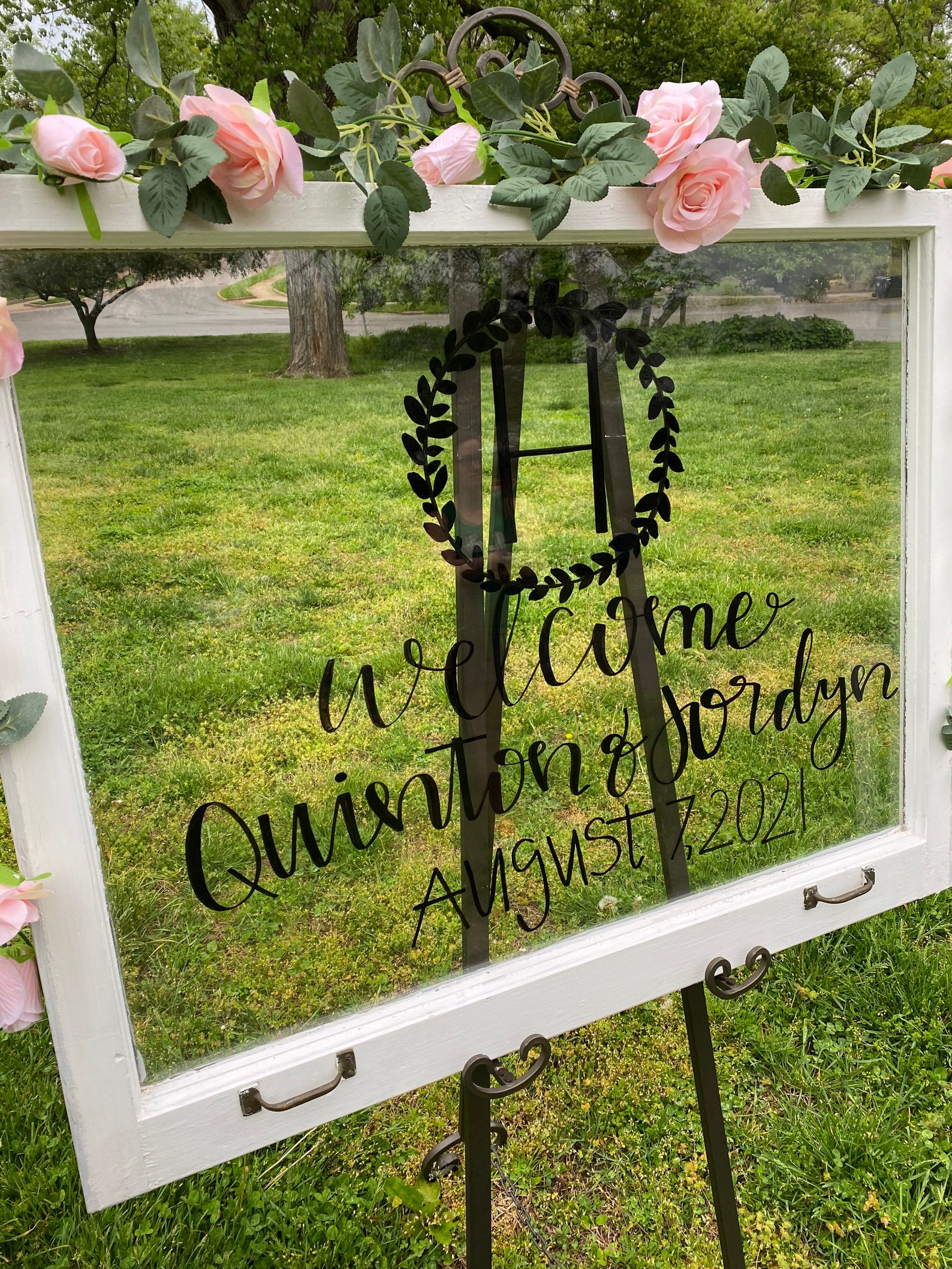 Wedding Window Sign Vintage Window Sign Etsy
