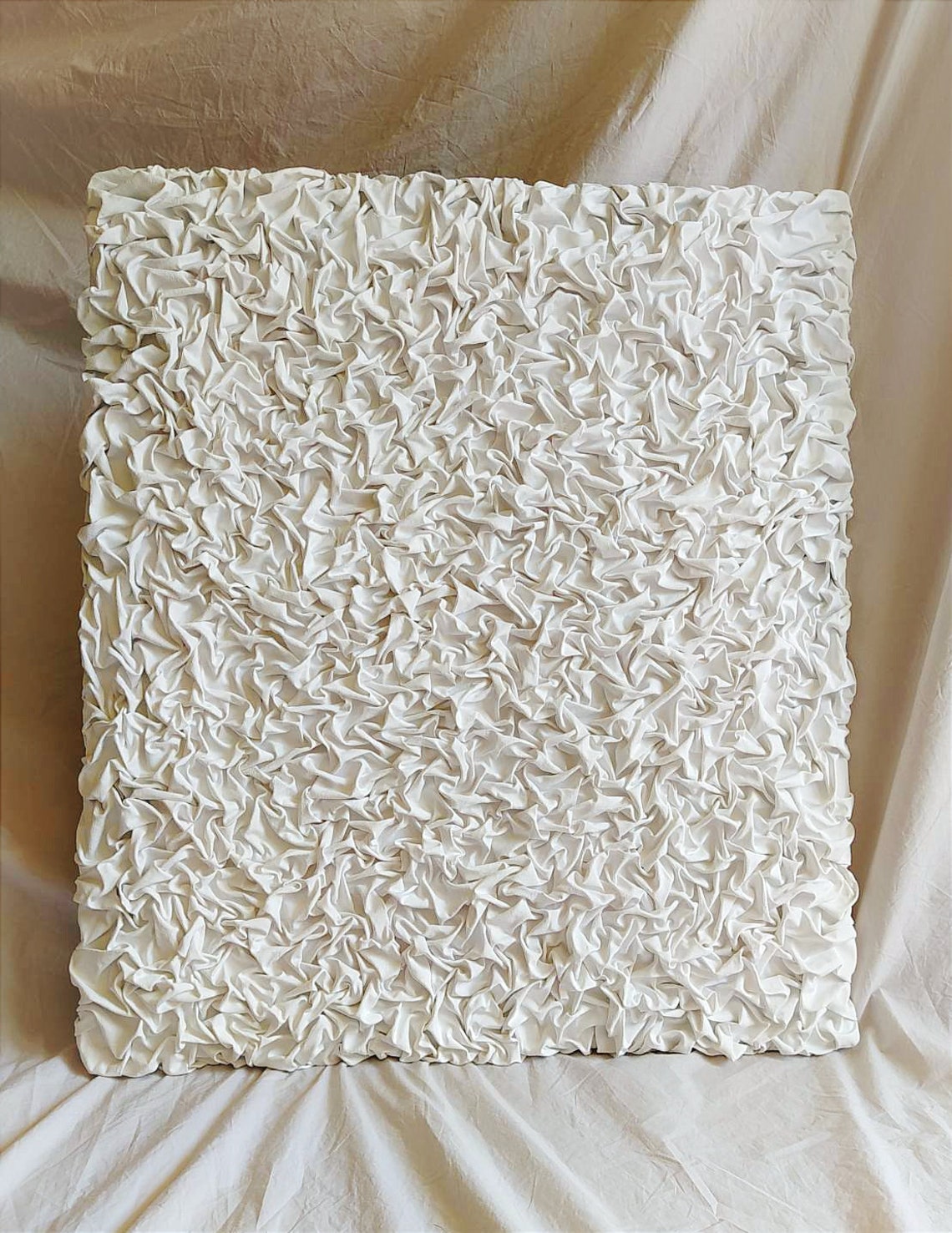 Plaster Wall Art/ Texture Wall Art/ White Textured Wall Art/ Etsy