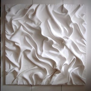 Arte de pared blanco, pintura de yeso texturizado, pintura escultórica abstracta, escultura de pared, arte de pared minimalista, lienzo minimalista