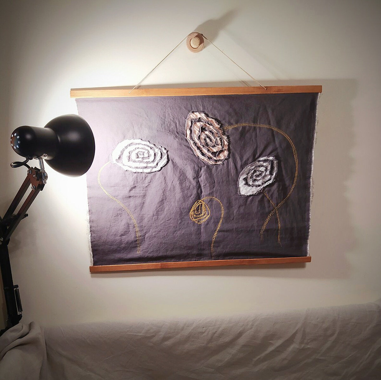 Abstract Textile Art/wall Art/wall Hanging/home Etsy