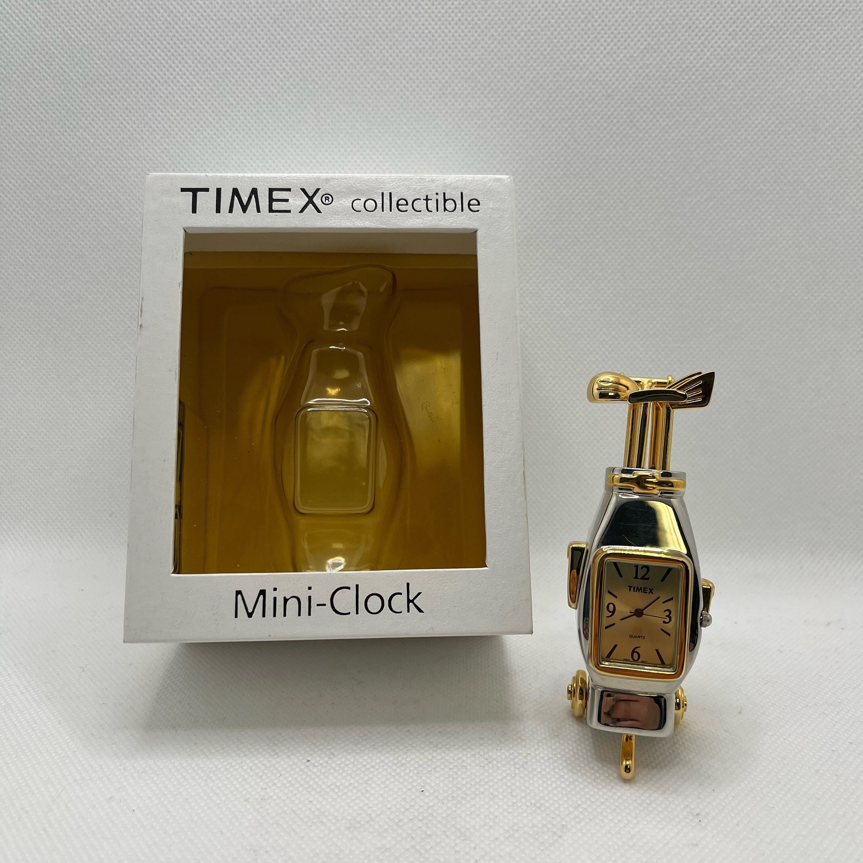 Vintage Timex Collectible Mini Clock Golf Bag Watch Etsy