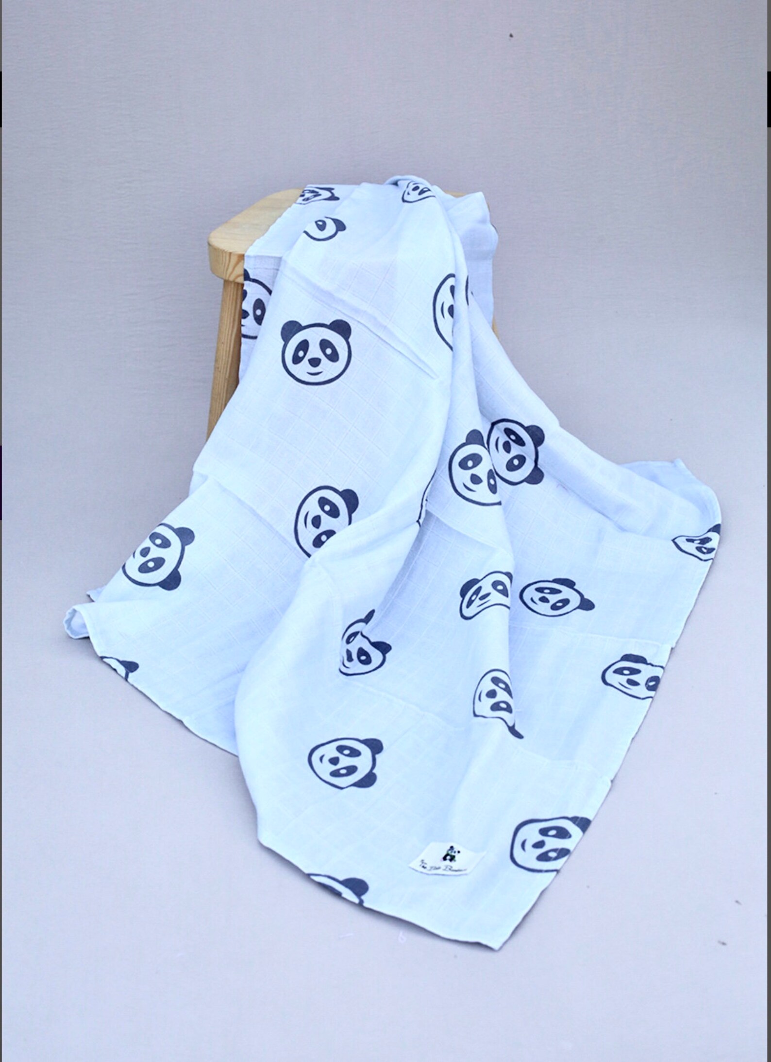 Panda Muslin Swaddle Crib sheet organic double gauze Etsy