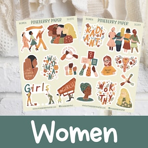 Weltfrauentag Sticker | Mädchen | Support | Starke | Urlaub | Planer Sticker | Bujo | Bullet Journal