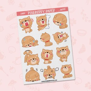 Shiba | Animaux | Chiens | Agenda | Revue | Scrapbooking | Mignon | Drôle | AN0119