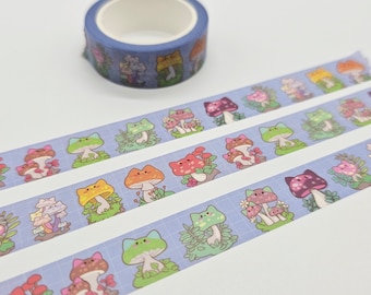 Mushroom Cat Washi Tape | 15mm by 10m