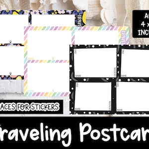 Postais de viagem | TPC | 4" x 6" | Cabe em envelope tamanho A6 | Coletando adesivos | Correio de viagem | Correio Feliz | Amigo por correspondência | Correio tradicional | Cartão