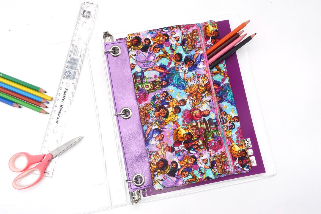 Binder Zipper Pouch 3ring Binder Pouch Pencil Binder Pouch Etsy