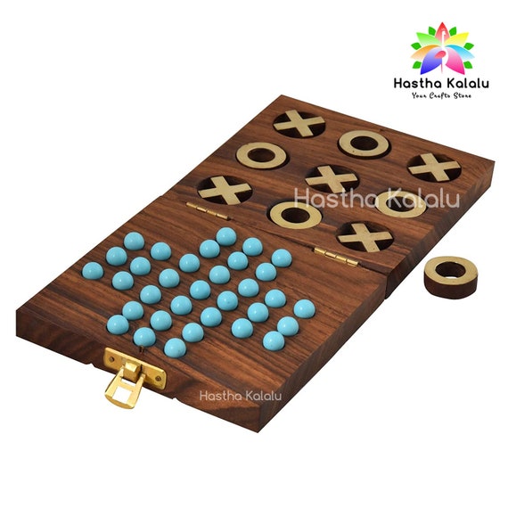 Games Tic Tac Toe Wooden Board Game, Tic Tac Toe Wood Game