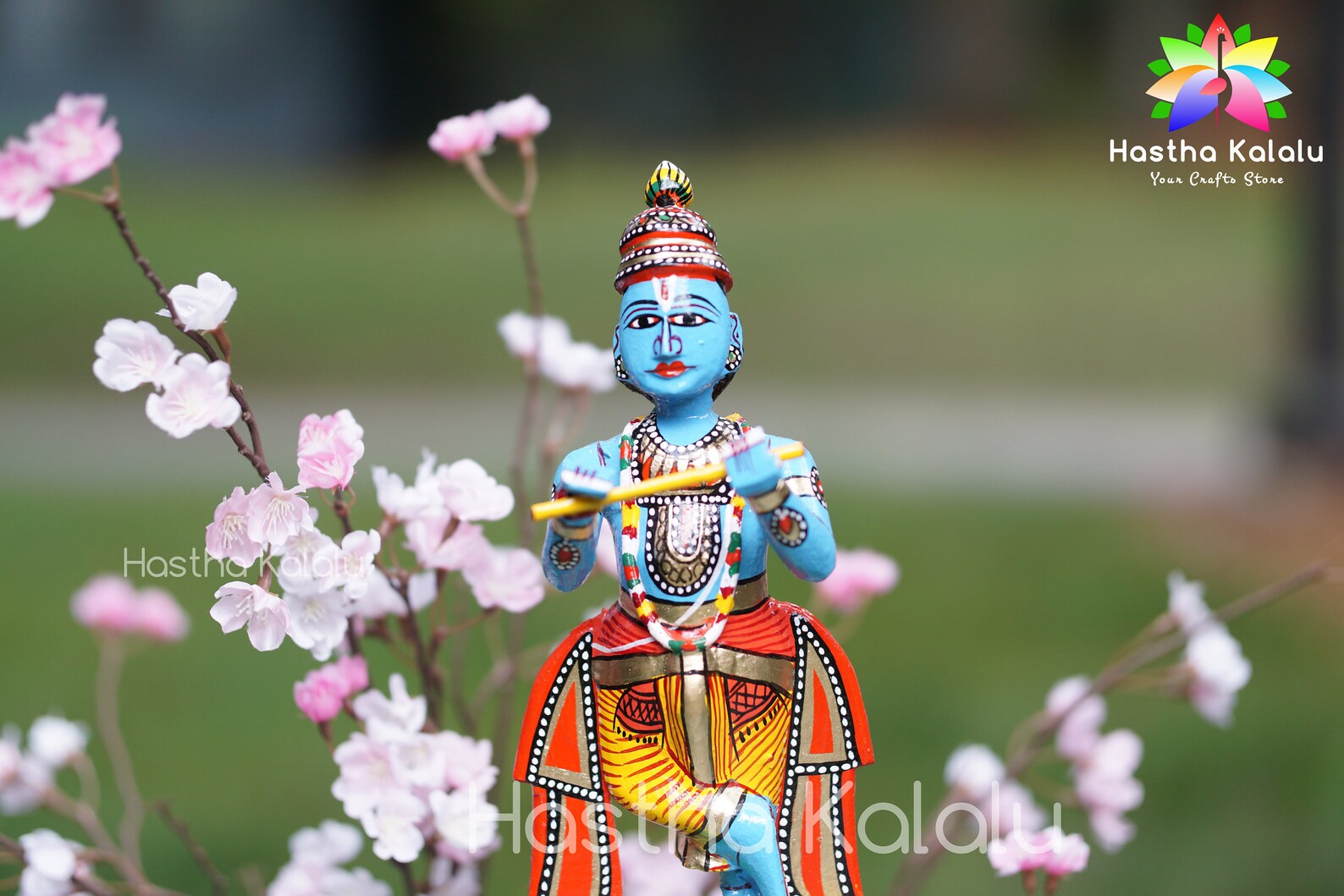 Lord Shri Krishna Figurine Krishna Playing Lute Venu Gaana Etsy