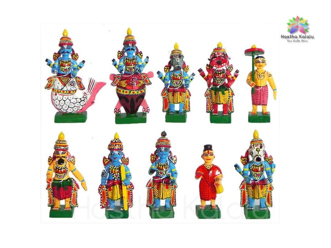 Vishnu　Etsy　Ten　Lord　The　of　Incarnations　Avatars/　Ten　The　日本