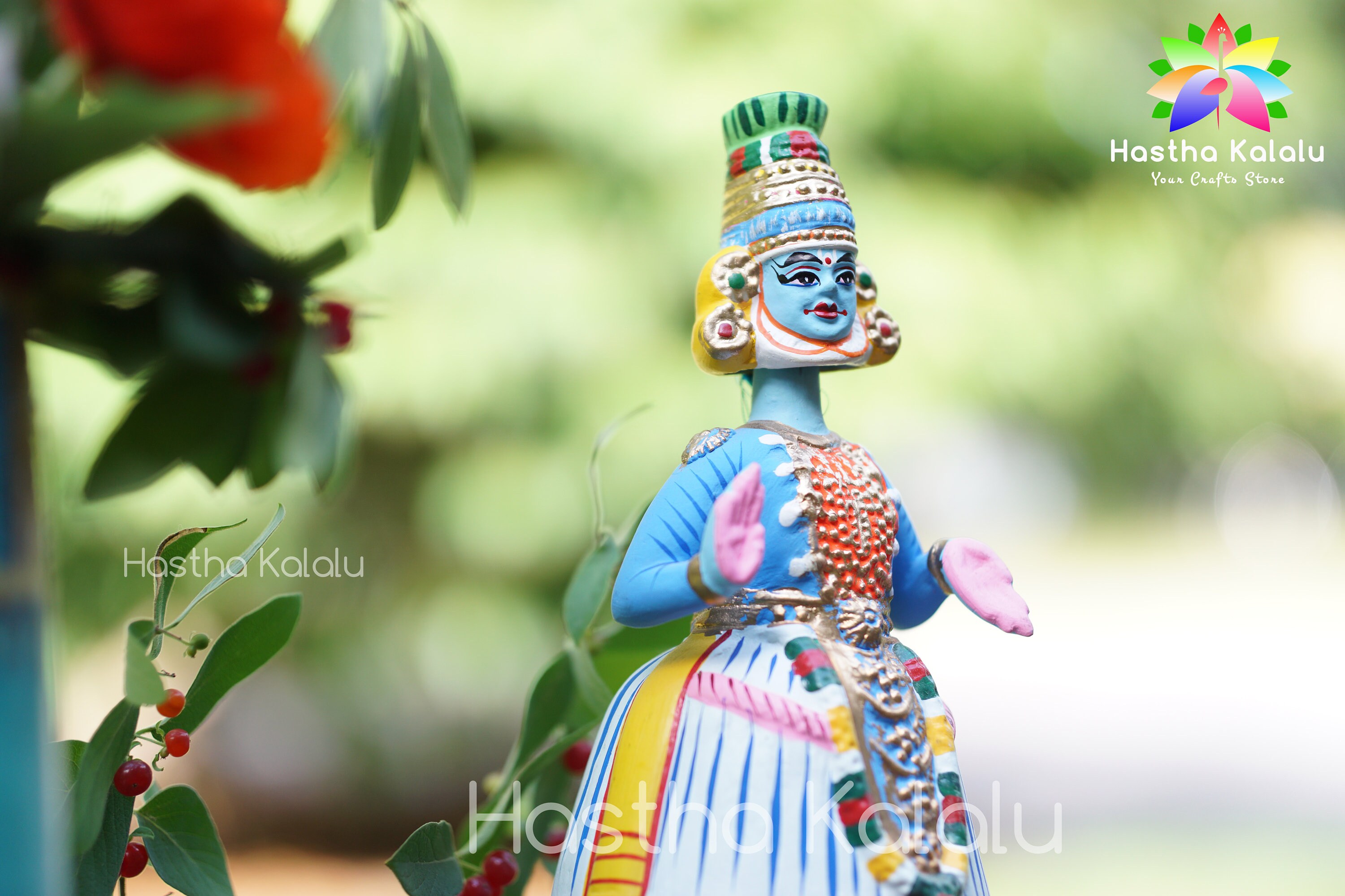 Kathakali Dancing Doll Papier Mache Kerala Dancing Doll/ Etsy