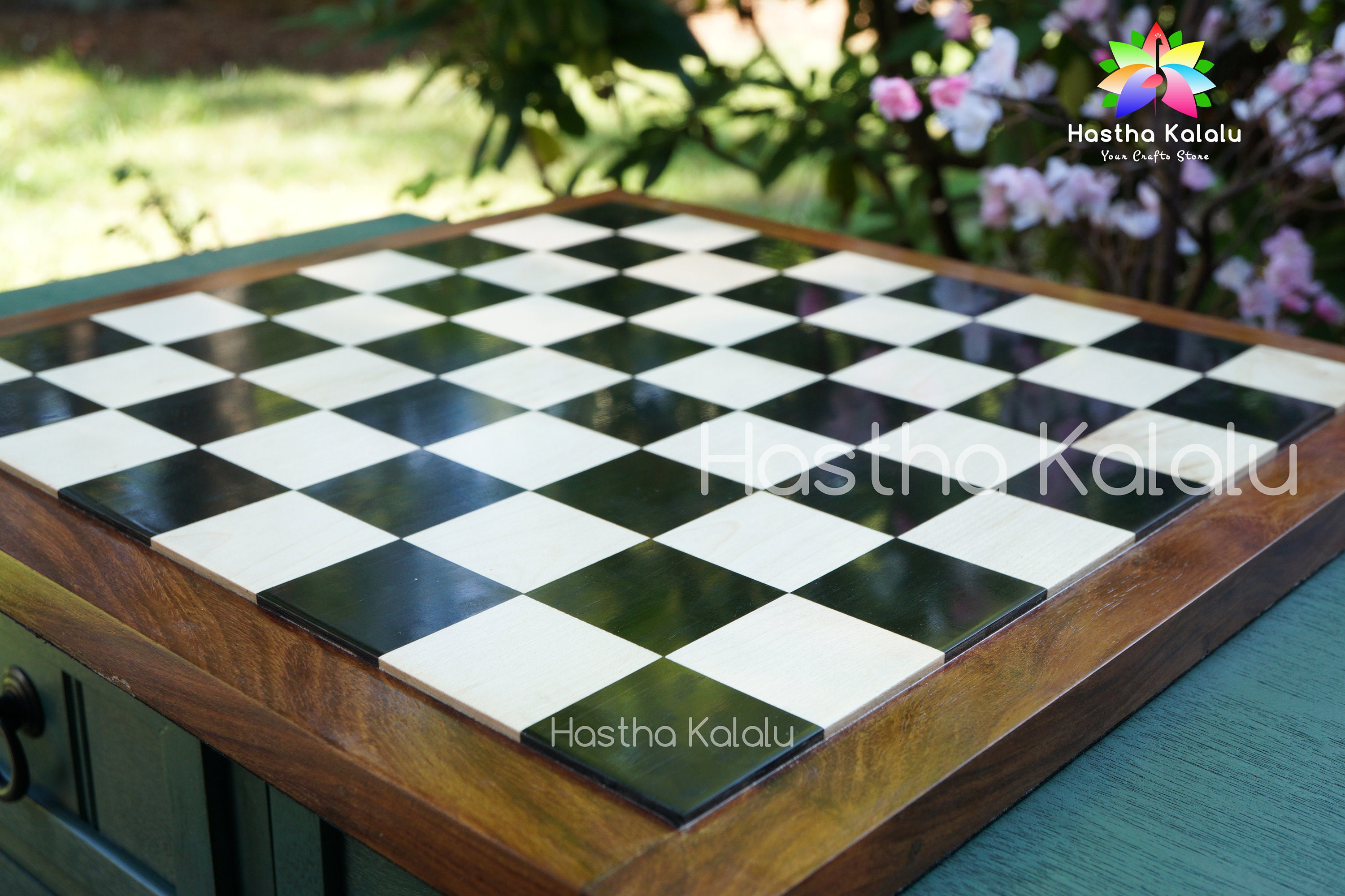 Tabuleiro de dama/xadrez em madeira veja como fazer..( Wooden board /  checkerboard see how to do it. 