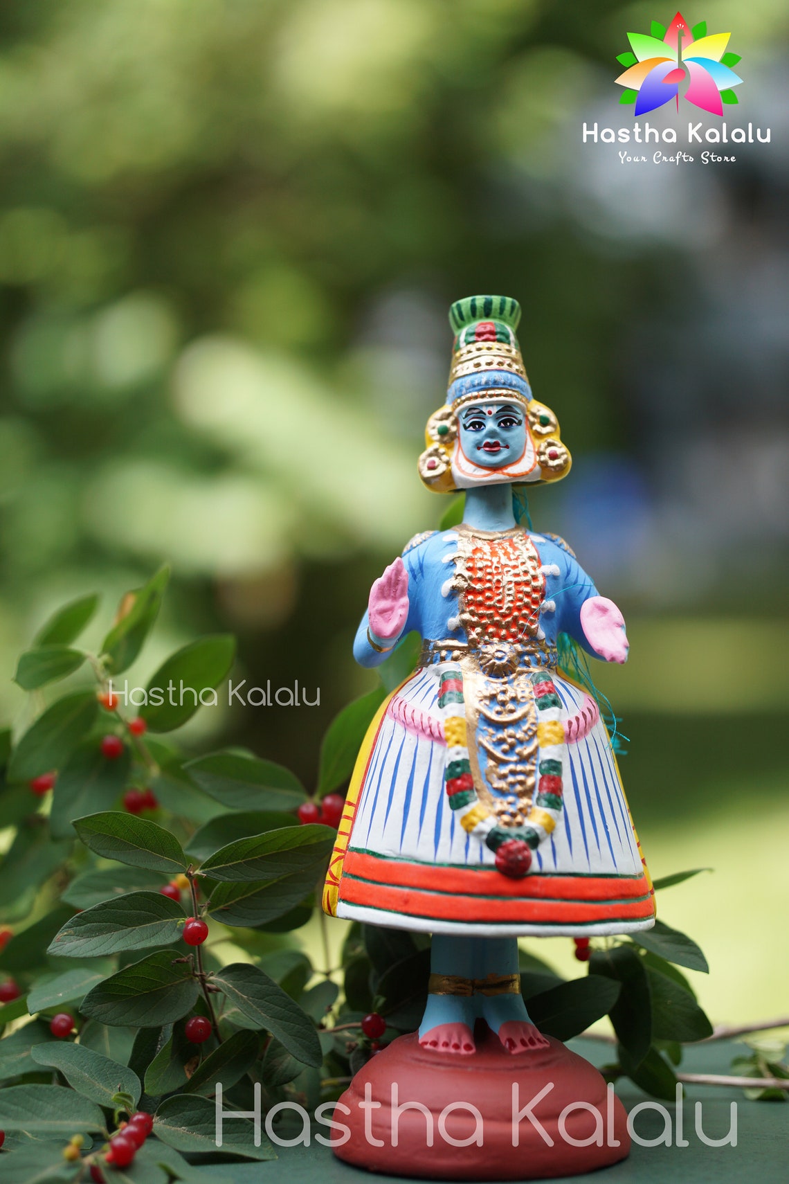 Kathakali Dancing Doll Papier Mache Kerala Dancing Doll/ Etsy