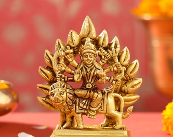 Brass Durga Devi Idol (4.5 INCH)