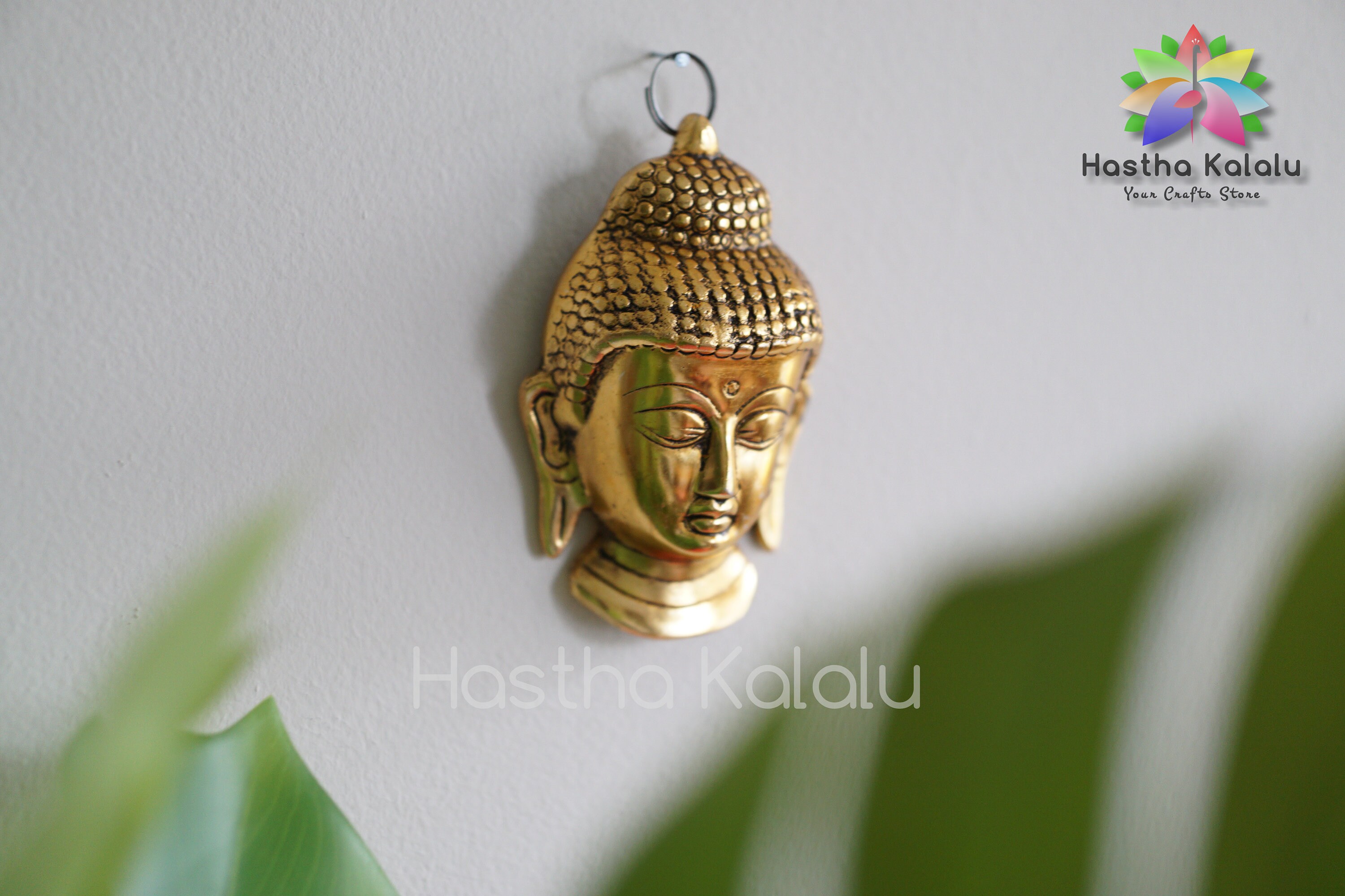 Metal Buddha head wall hanging/ Buddha head wall decor/ Gold Etsy