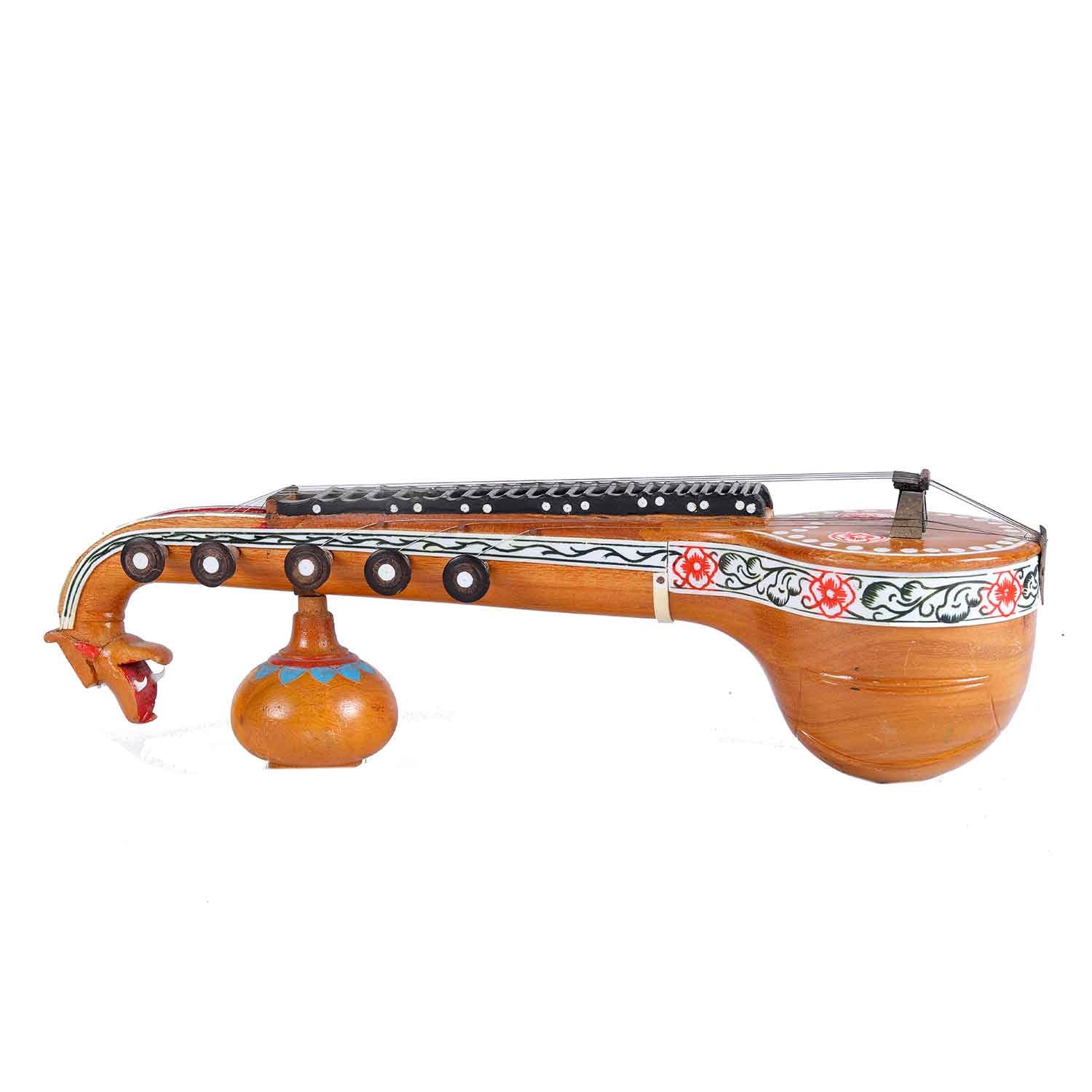 Traditional Bobbili Veena 13 Inch Long Long necked Lute Indian